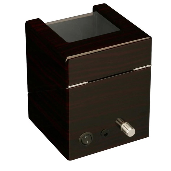 Diplomat Ebony Wood Automatic Single Watch Winder - Picture 2 of 4